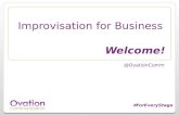 Ovation Communication's Improv for Business Webinar Slide Deck