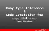 Summer of Code 2006: Ruby Type Inference & Code Completion for RDT