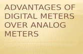 Advantages of digital meters over analog meters