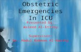 Obstetric emergencies in ICU