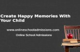 Create happy memories with your child - Best School