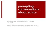 Encouraging conversation about ethics