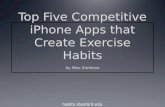Top Five Competitive iPhone Apps that Create Exercise Habits