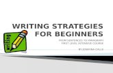 Writing strategies for beginners