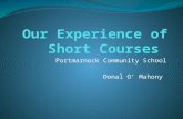 Experience of Junior Cycle Short Courses in Portmarnock Community School