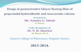 Design of gastroretentive bilayer floating films of propranolol hydrochloride and rosuvastatin calcium