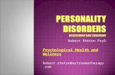 Personality disorders assessment & treatment