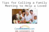 Tips for Calling a Family Meeting to Help a Loved One in Need