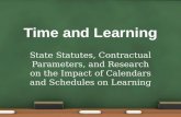 School calendars, research and parameters