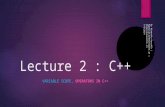 Lecture 2 C++ | Variable Scope, Operators in c++