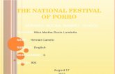 The national festival of porro
