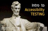 Intro to Accessibility Testing (with non-commercial tool)
