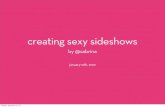 Creating Sexy SideShows
