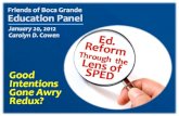 Ed Reform Through Lens of SPED: Friends of Boca Ed Panel