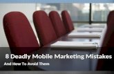 Avoid Mobile Marketing Mistakes