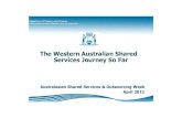 The Western Australian Shared Services Journey So Far