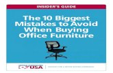 10 Mistakes to avoid when buying office furniture