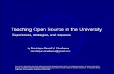 Teaching Open Source In The University
