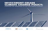Investment grade climate change policy