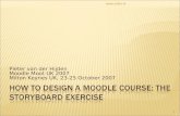 How to design a moodle course: the storyboard exercise
