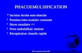Complications Phacoémulsification