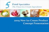 2009 New Ice Cream Product Collection
