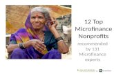 12 top microfinance nonprofits