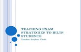 Teaching exam strategies to ielts students