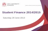 Student Finance at City - City University London Undergraduate Open Day 29th June 2013