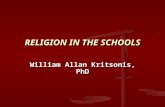 Dr. William Allan Kritsonis - Religion in the Schools, PPT.