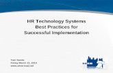 Hr technology systems best practices for successful implementation   silver road solutions - tom sonde