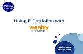 Using E-Portfolios and Weebly