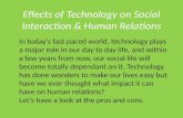 Social interaction   impact of technology