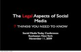 7 Legal Issues You Should Know About Social Media