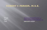 Resume:  Robert C. Parker, Principal Systems Engineer