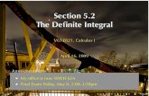 Lesson 24: The Definite Integral (Section 4 version)