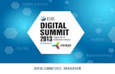 ISB Digital Summit  2013 - Overview