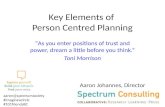 Elements of Person Centered Planning