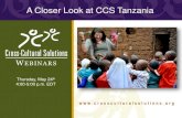 A Closer Look at Tanzania, CCS Webinar Presentation
