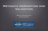 Metadata Harvesting And Validationv2