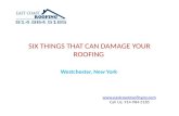 SIX THINGS THAT CAN DAMAGE YOUR ROOFING, Westchester, New York