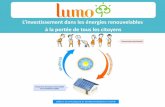 CleanTuesday Paris : Financements innovants des énergies renouvelables // Présentation de Lumo - 23 avril 2013