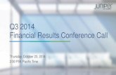 Q3 2014 jnpr financial results slides   final - 2014-10-27