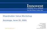 CONFIDENTIAL Innovest Strategic Value Advisors. Inc. Uncovering ...