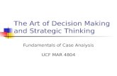 The Art of Decision Making and Strategic Thinking