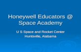 Honeywell Educators @ Space Academy