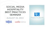 Social Media Hospitality Best Practices for The Bricton Group by Elly Deutch