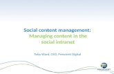 Social intranet content management by Toby Ward