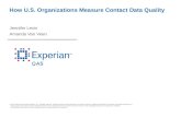How U.S Organizations Measure Contact Data Quality