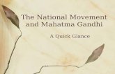 The National Movement And Mahatma Gandhi
